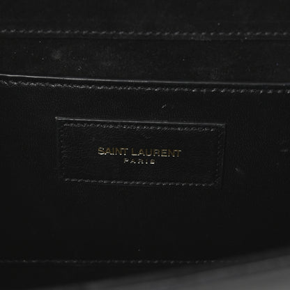 Saint Laurent Patent Grain De Poudre Monogram Cassandre Clutch Black 6 of 6