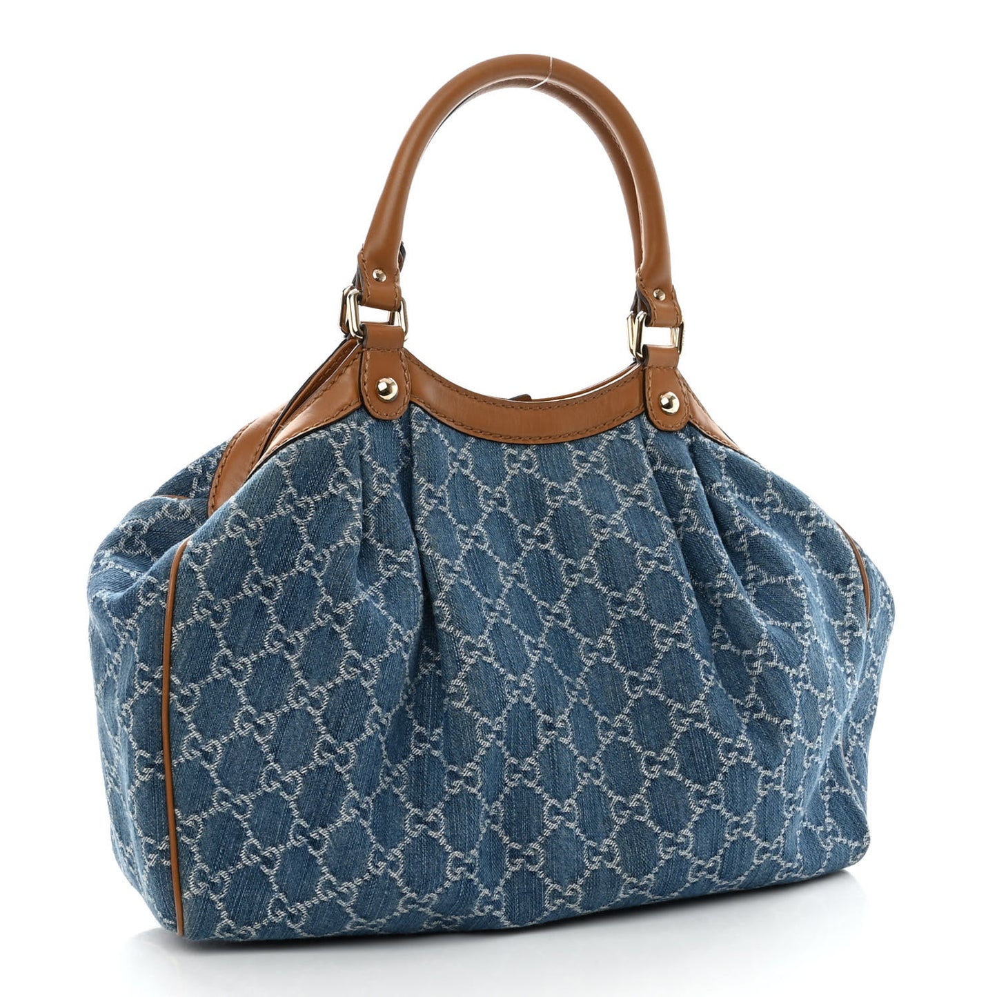 Denim Monogram Medium Sukey Tote Blue