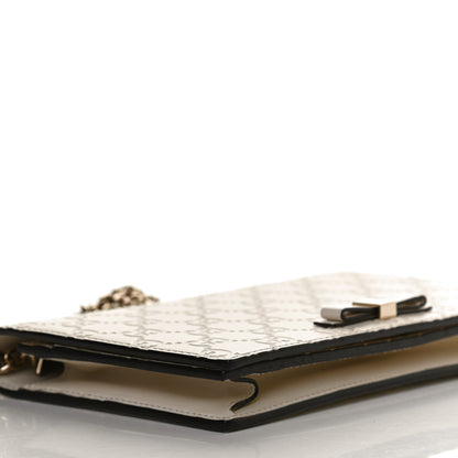 Gucci Guccissima Signature Bowy Chain Wallet Mystic White 7 of 10