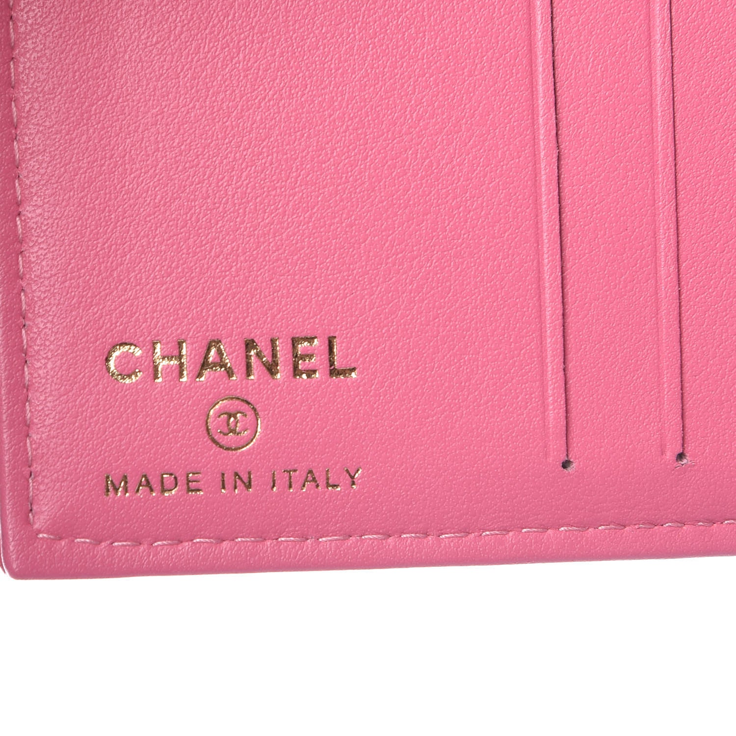 Chanel Caviar Quilted Card Holder Wallet Pink 6 of 8