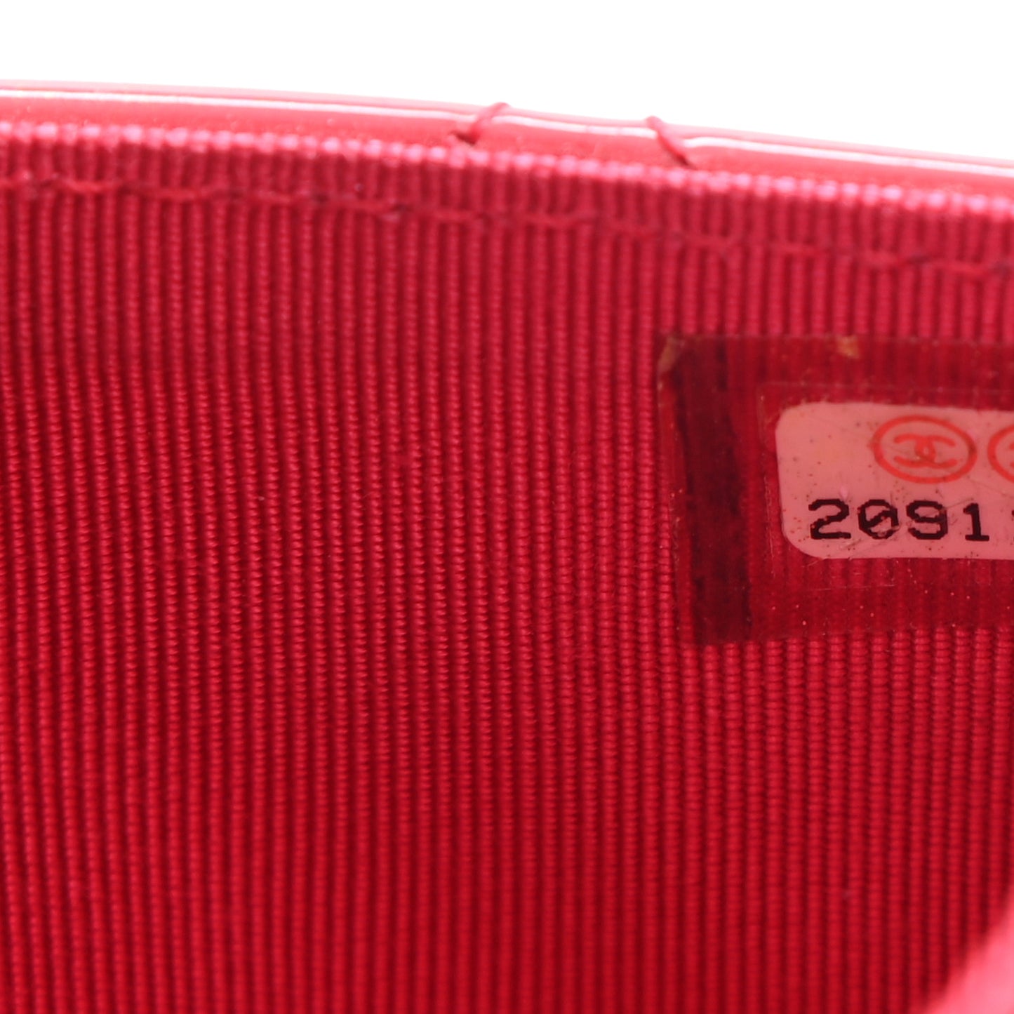 Patent Calfskin Quilted Reissue Wallet On Chain WOC Pink