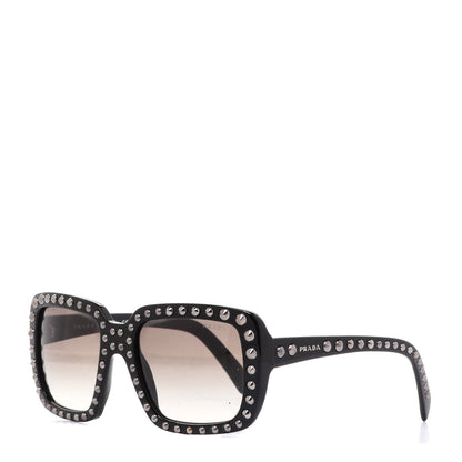 Prada Square Studded Ornate Sunglasses SPR 30Q Black 2 of 9