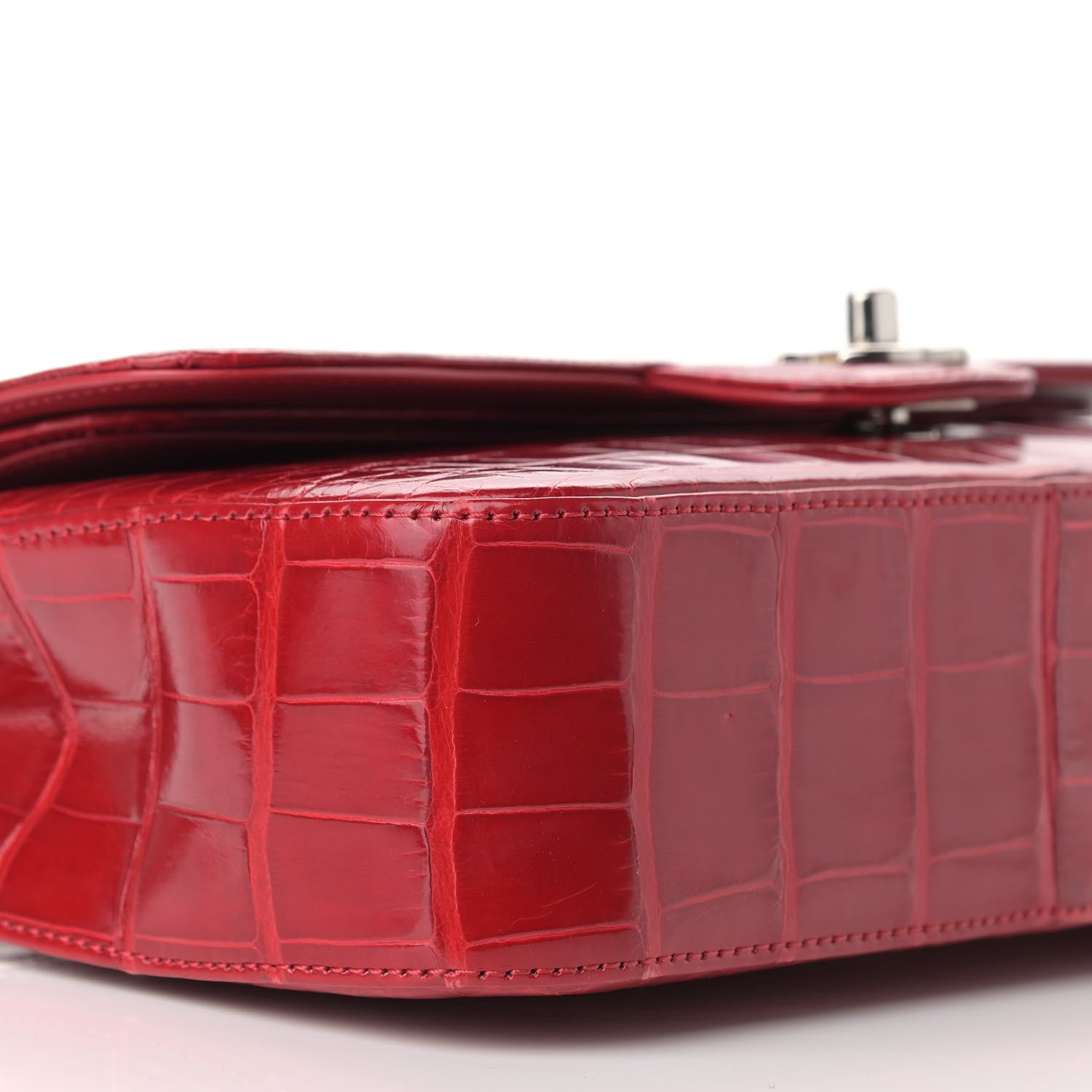 Chanel Alligator Medium Double Flap Red 8 of 9