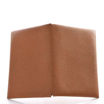 Hermes Epsom Calvi Card Case Gold 10 of 10