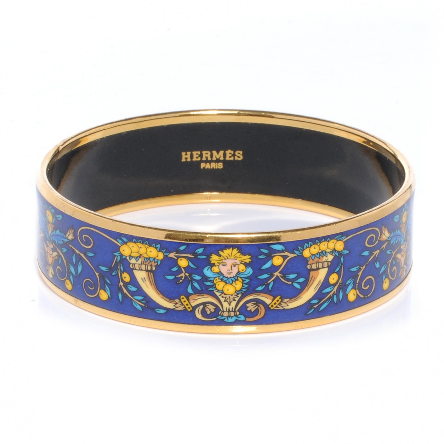 Hermes Enamel Printed Wide Bracelet 65 1 of 5