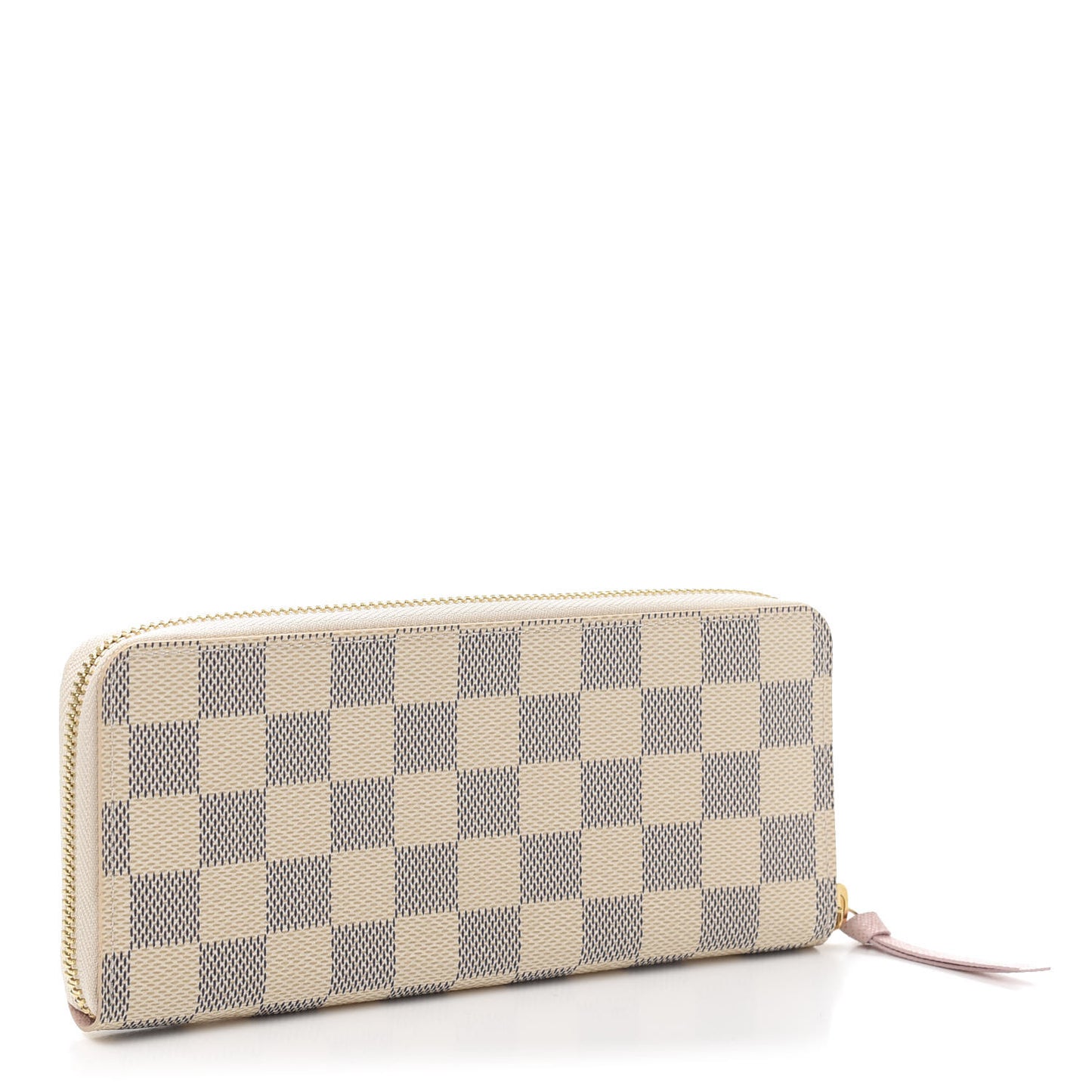 Damier Azur Clemence Wallet Rose Ballerine