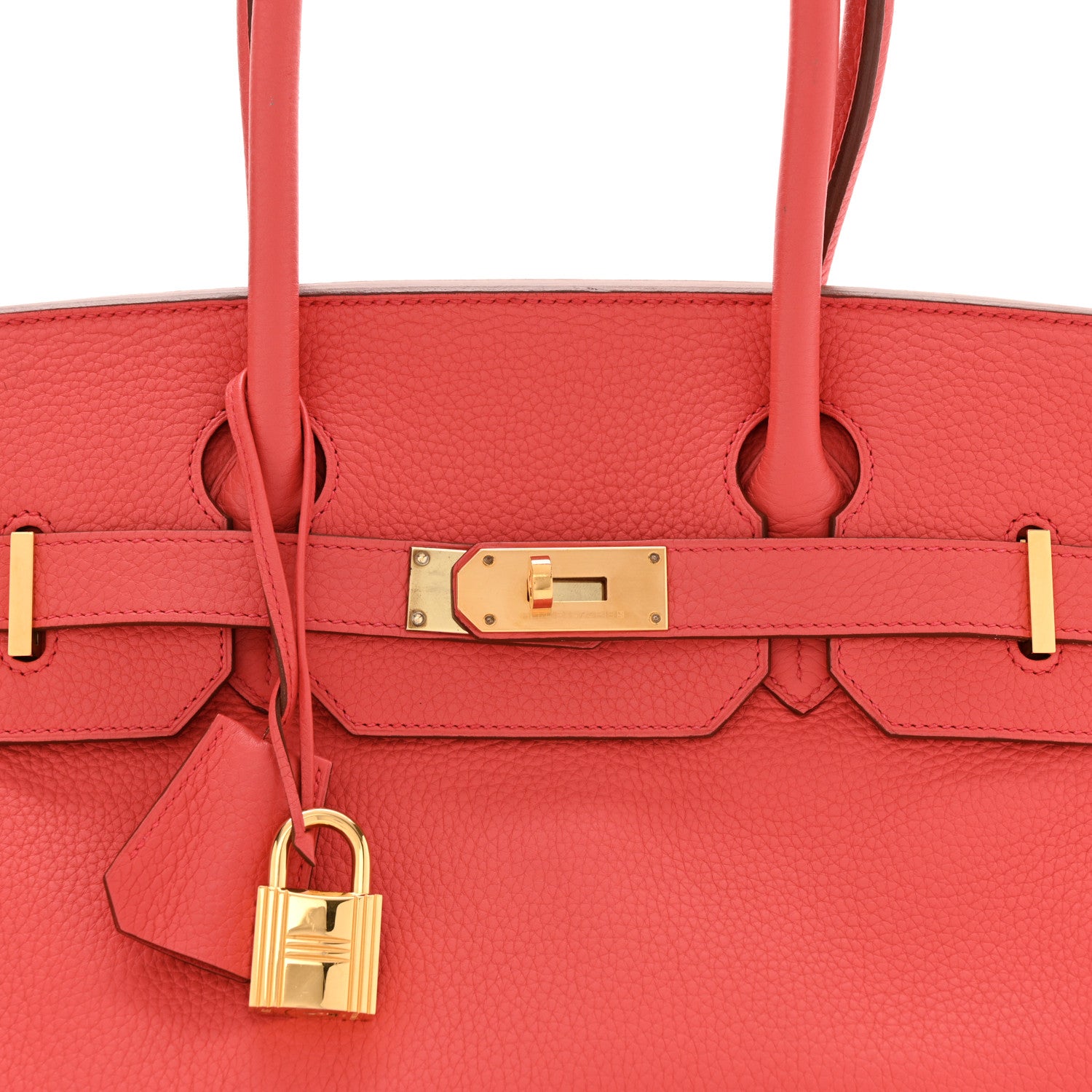 Hermes Taurillon Clemence JPG Shoulder Birkin II 42 Bougainvillea 6 of 10