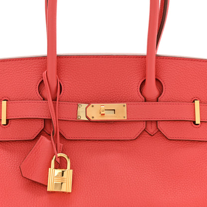 Hermes Taurillon Clemence JPG Shoulder Birkin II 42 Bougainvillea 6 of 10