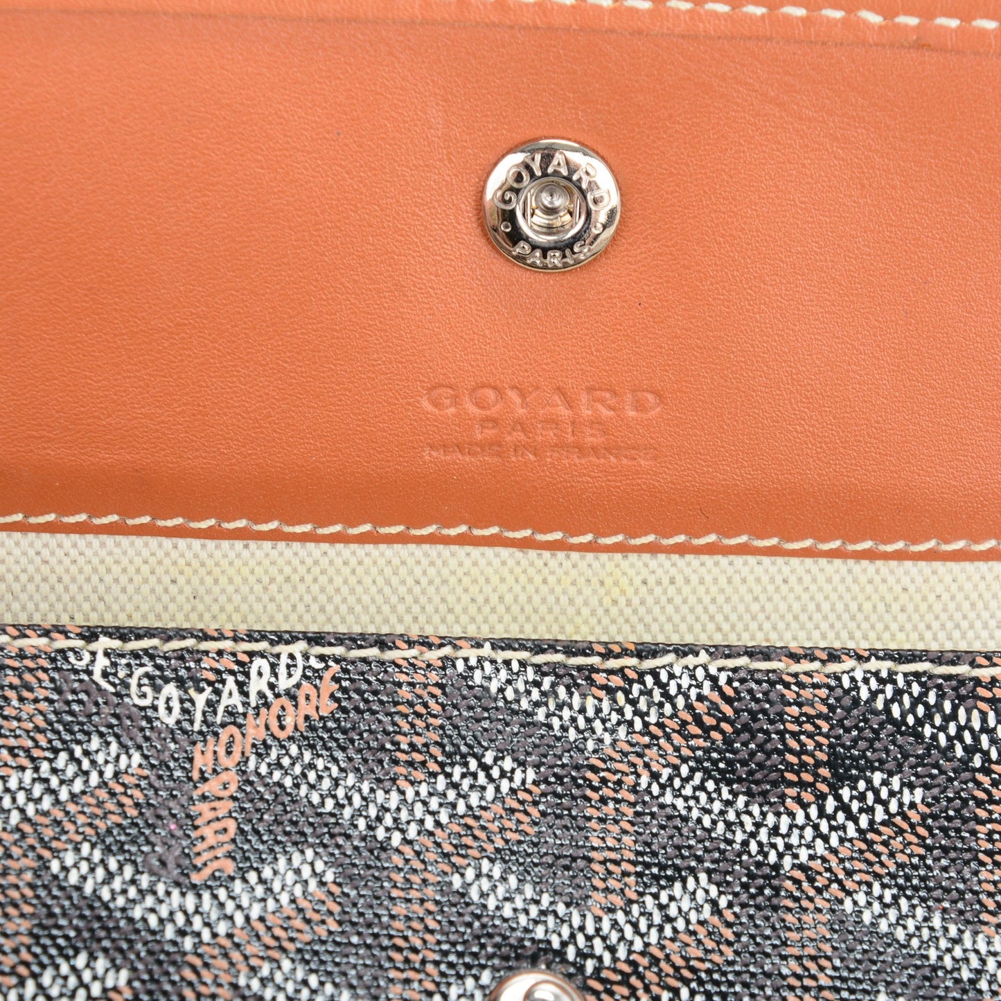 Goyardine Pouch Black Gold