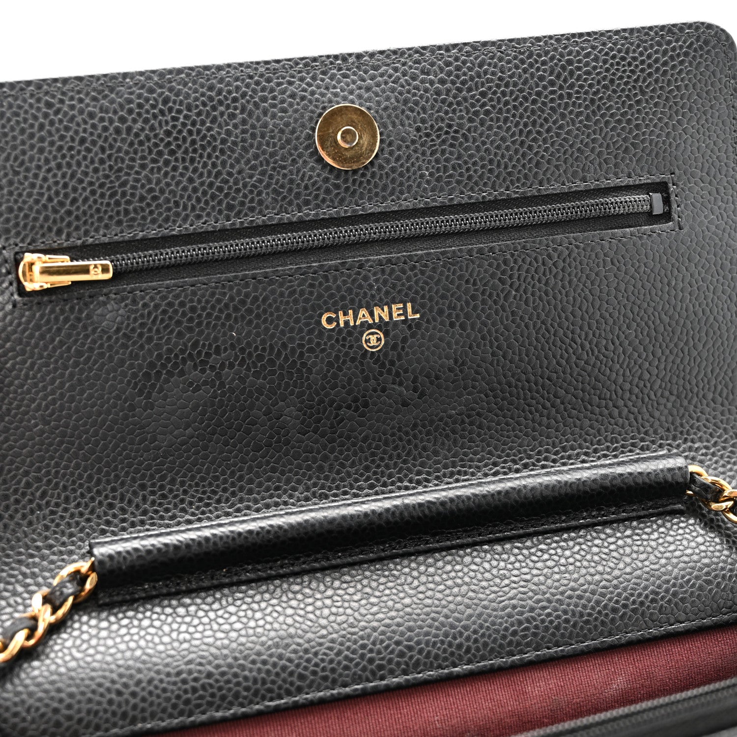 Chanel Caviar Quilted Wallet On Chain WOC Black 12 of 14
