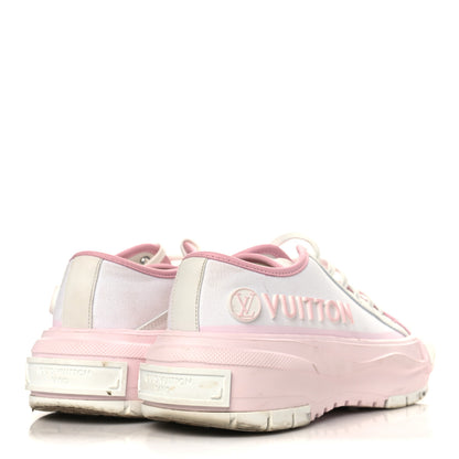 Louis Vuitton Canvas LV Squad Sneakers 39 White Pink 4 of 10