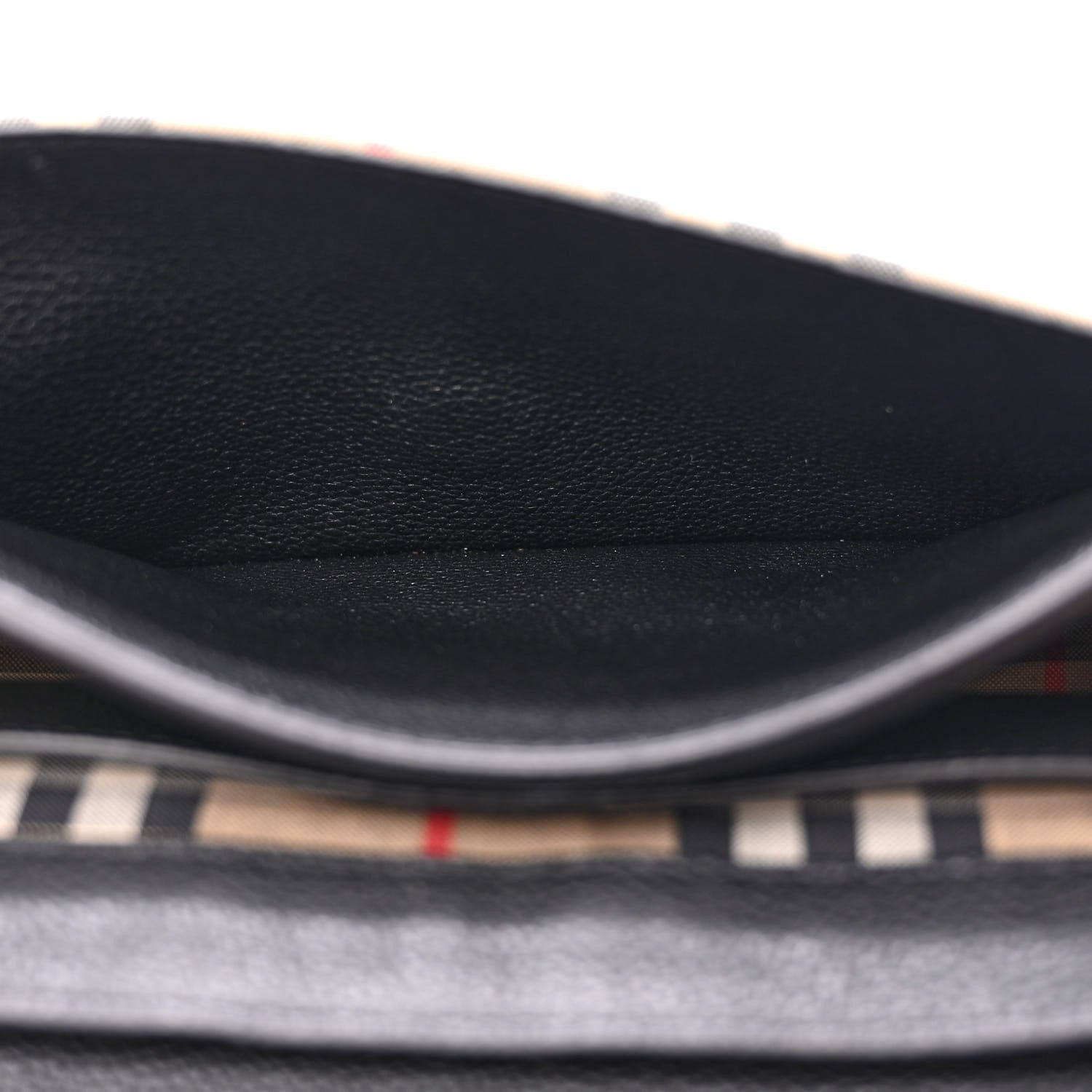 Burberry Grainy Calfskin Vintage Check Note Crossbody Bag Black 11 of 15