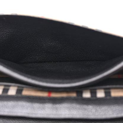 Burberry Grainy Calfskin Vintage Check Note Crossbody Bag Black 11 of 15