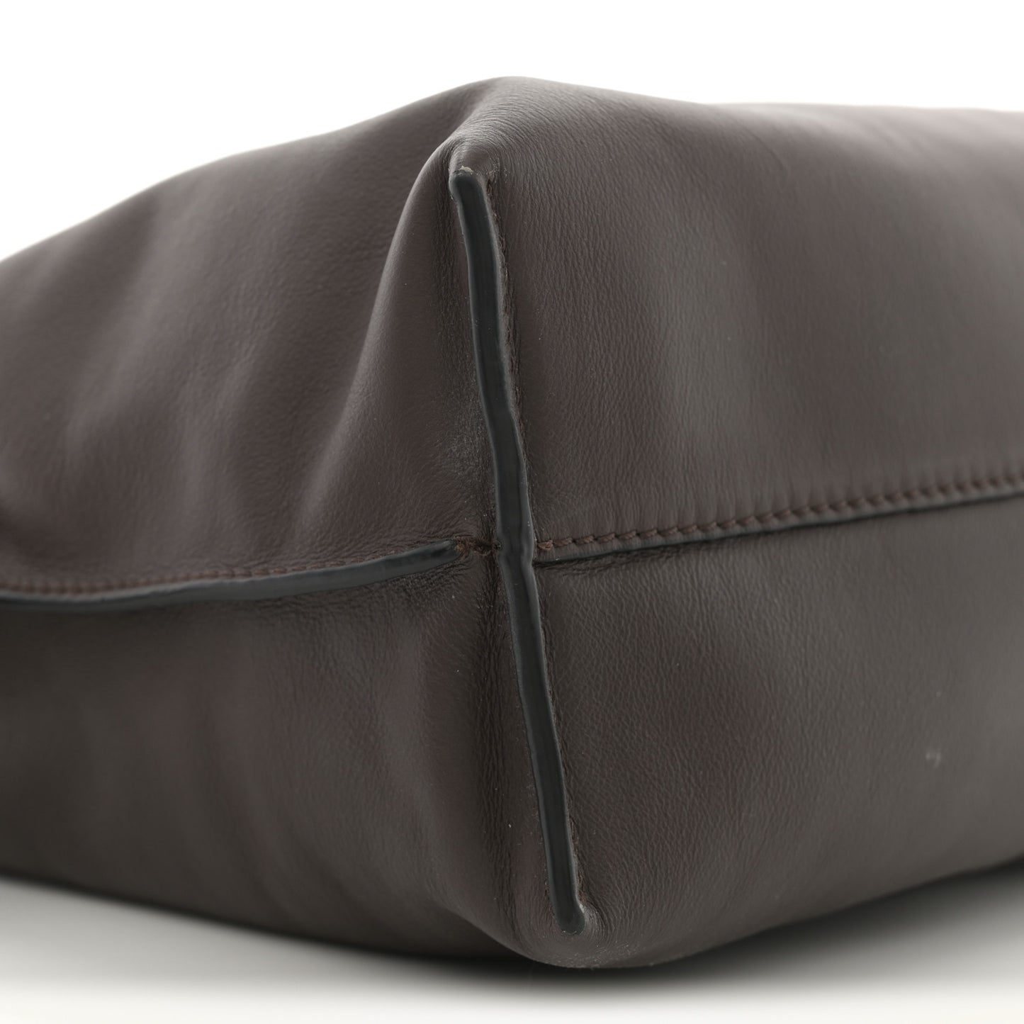 Nappa Medium Flamenco Knot Bag Chocolate