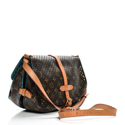 Louis Vuitton Monogram SC Flore Saumur Teal 3 of 12