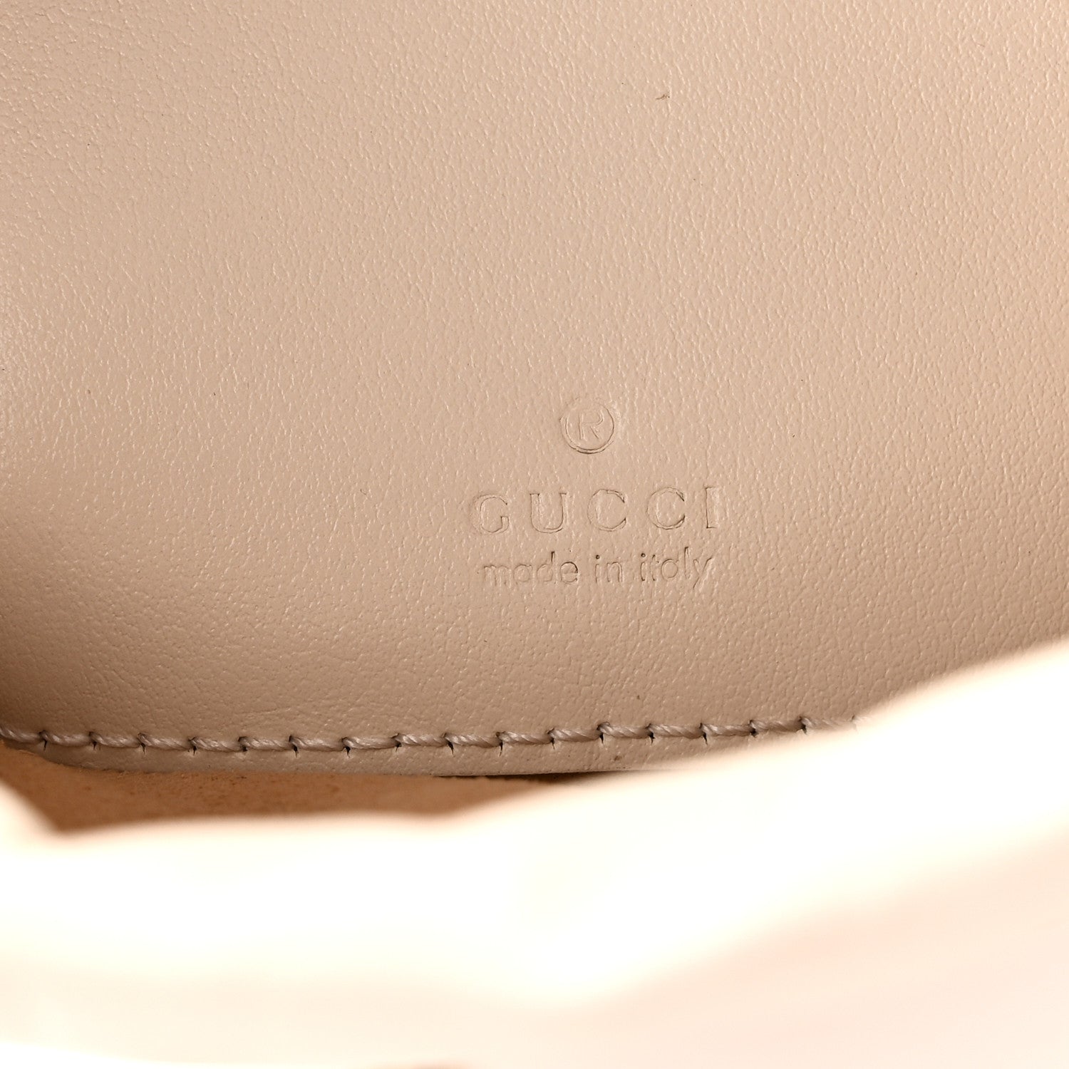 Gucci Calfskin Matelasse Mini GG Marmont 2.0 Bucket Bag White 6 of 10