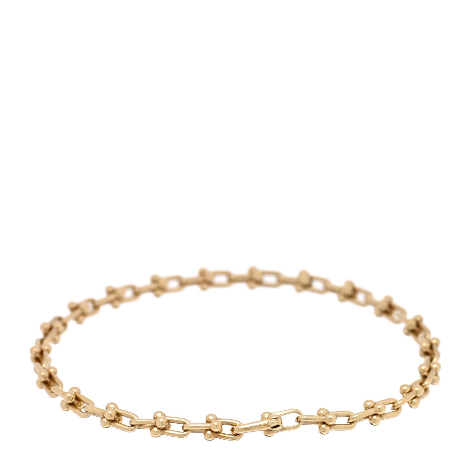 Tiffany 18K Yellow Gold Micro HardWear Link Bracelet 2 of 3