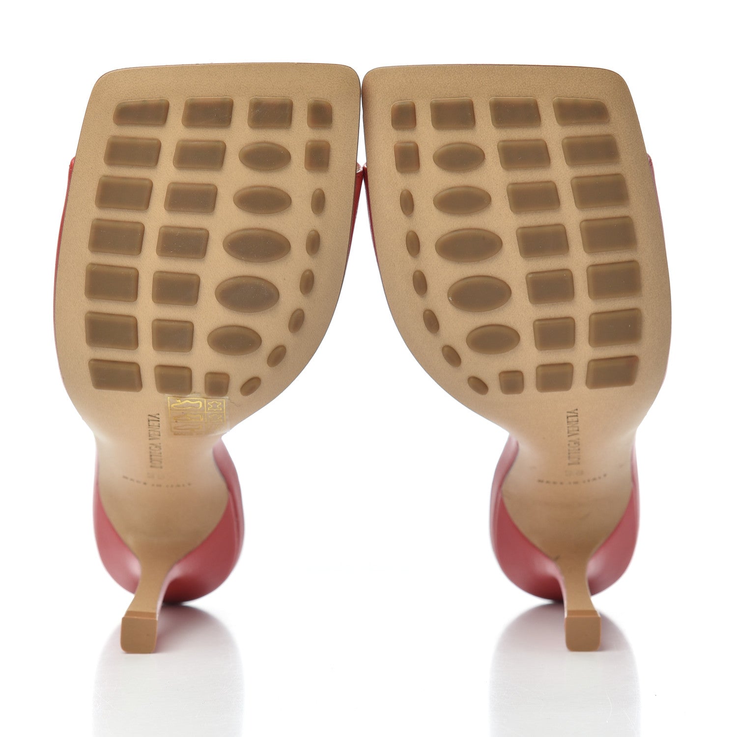 Bottega Veneta Lambskin Stretch Mule Sandals 38 Bright Red 6 of 8