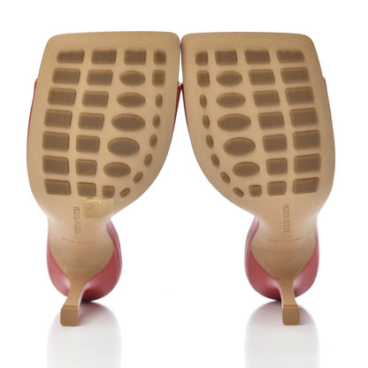 Bottega Veneta Lambskin Stretch Mule Sandals 38 Bright Red 6 of 8
