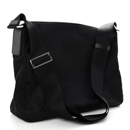 Prada Tessuto Nylon Messenger Bag Black 3 of 9