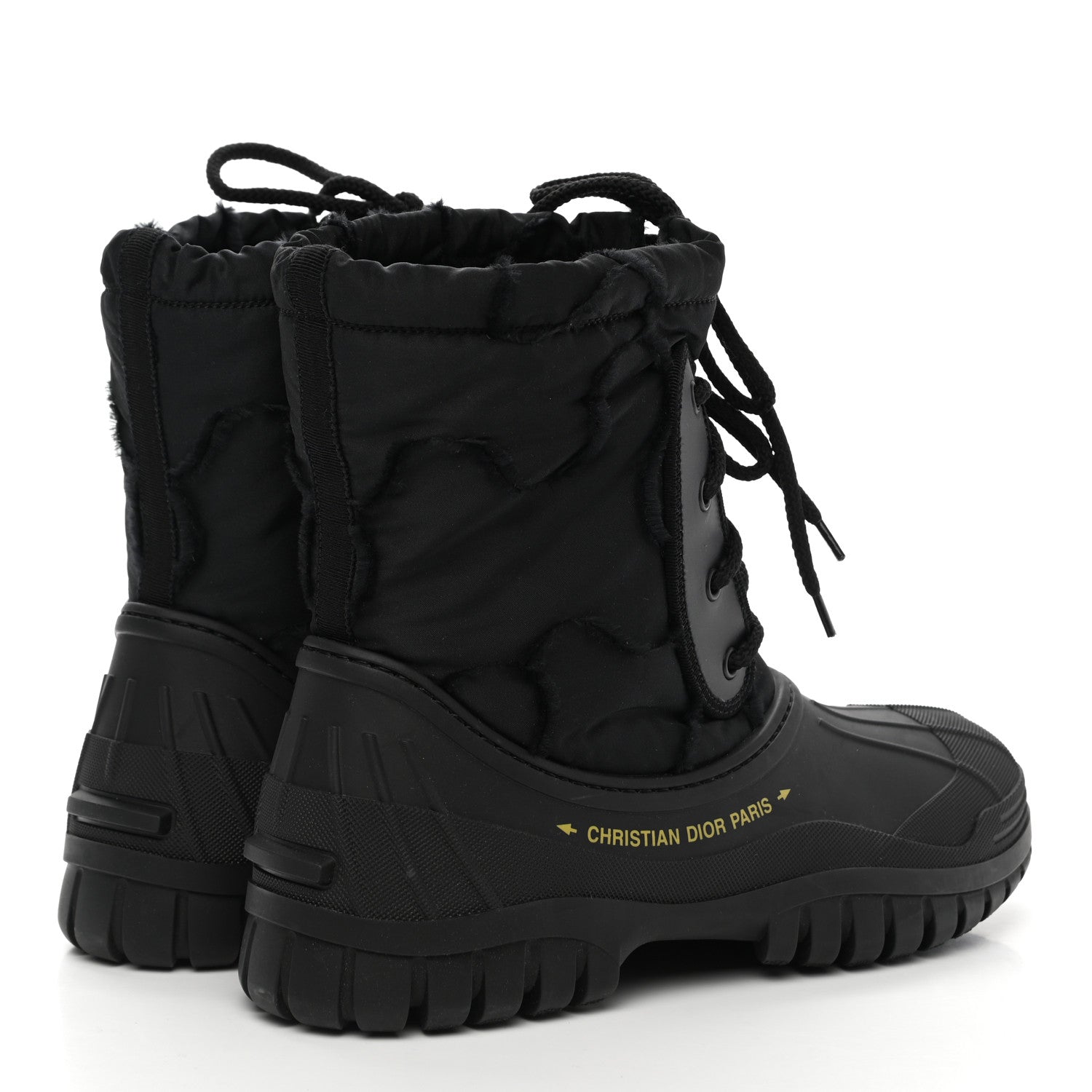 Christian Dior Rubber Nylon D-Venture Boots 39 Black 4 of 8
