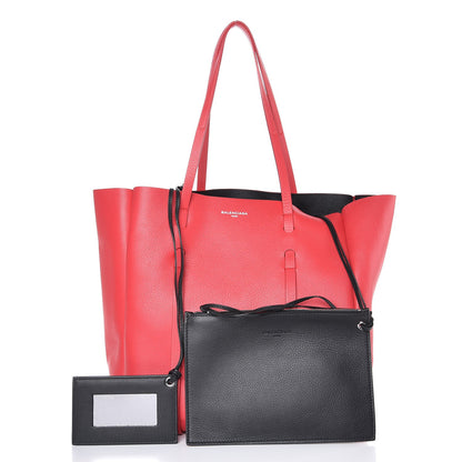 Balenciaga Veau Baltimore Double Sided Small Everyday Tote Rouge Vermeil Black 3 of 9