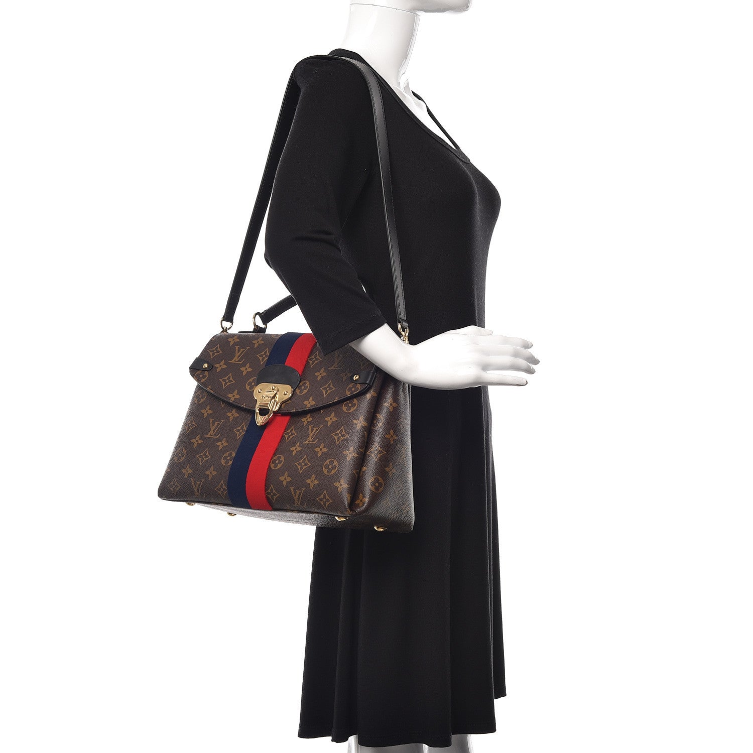 Louis Vuitton Monogram Georges MM Marine Cherry 3 of 14