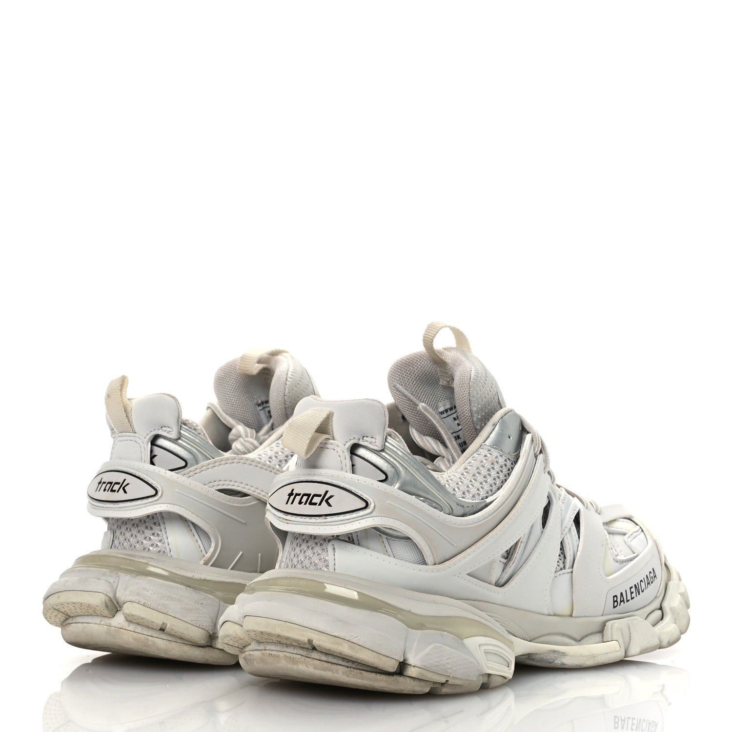 Balenciaga Rubber Mesh Fabric Monocolor Recycled Sole Womens Track Sneakers 38 White 5 of 13
