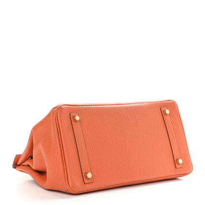 Hermes Togo Birkin 30 Orange 4 of 12