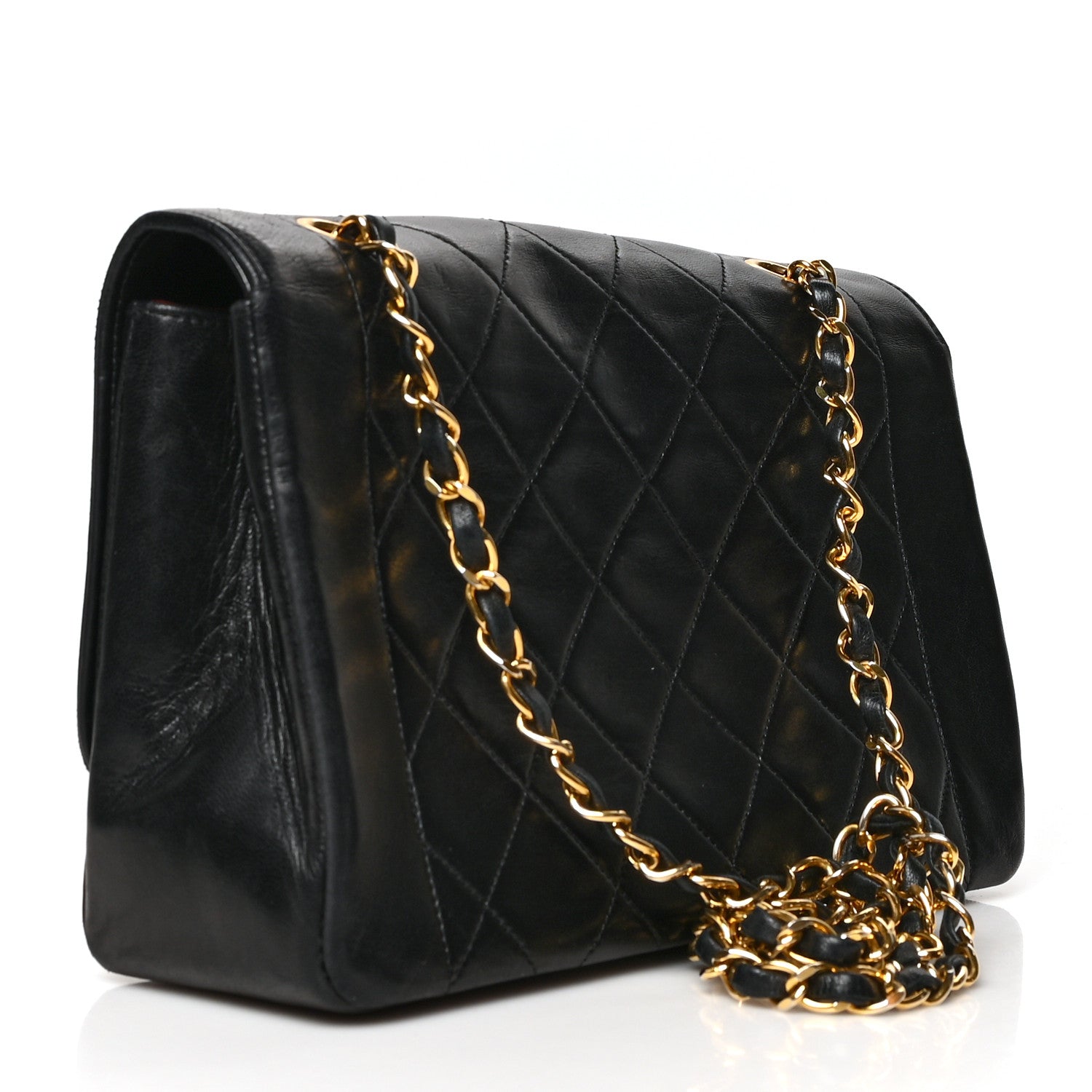 Chanel Lambskin Quilted Medium Single Flap Black 3 of 11