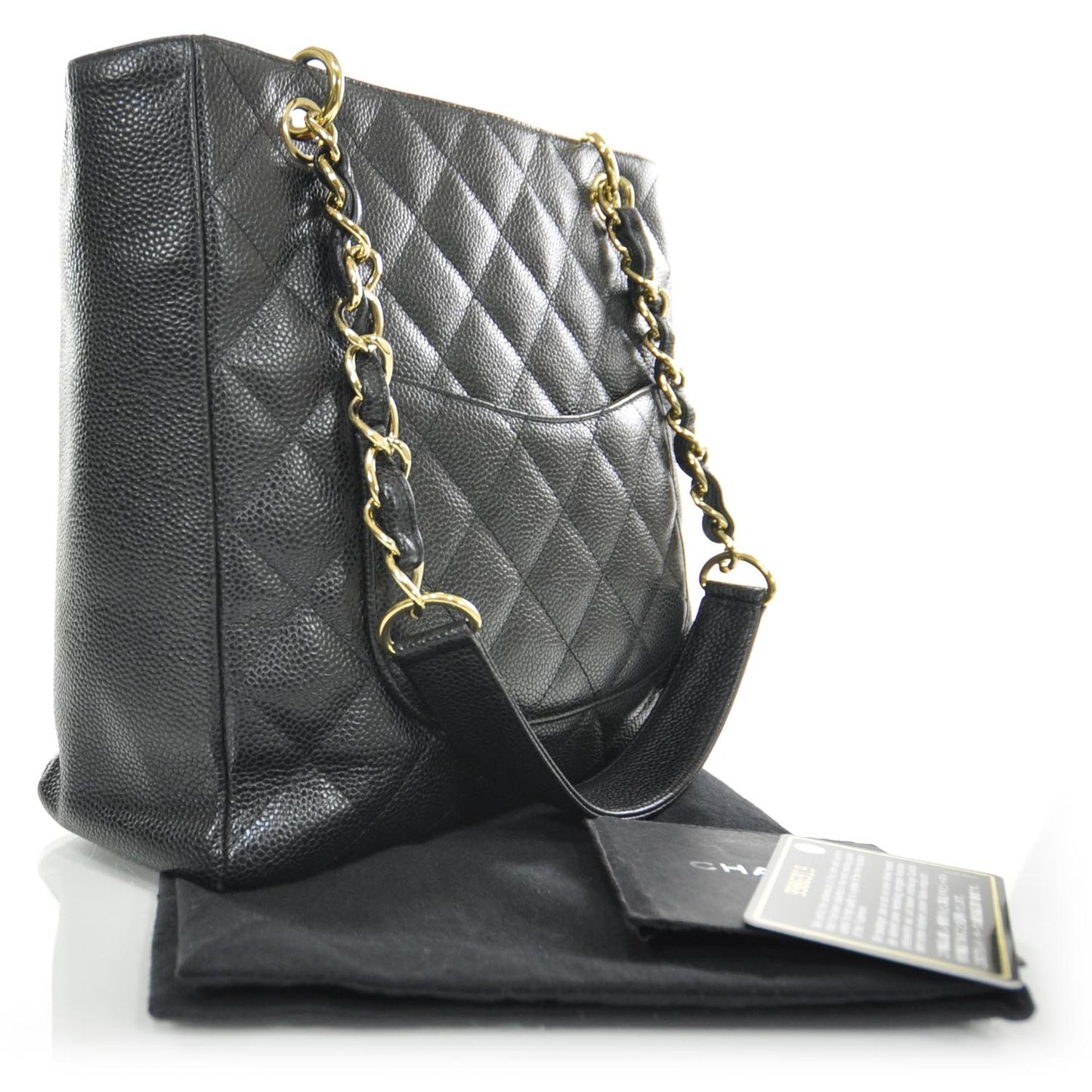Caviar Petit Shopping Tote PST Black GHW