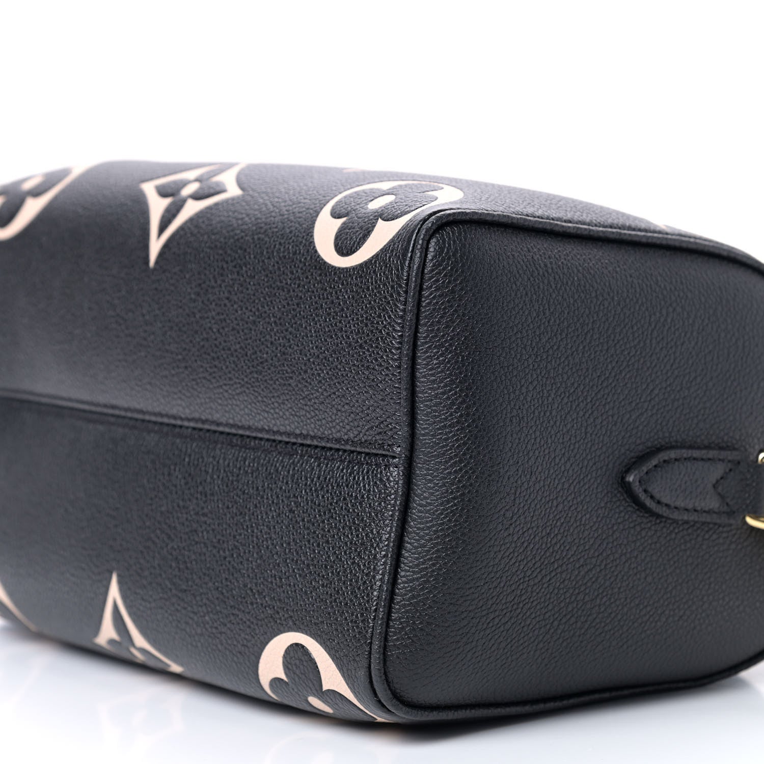 Louis Vuitton Empreinte Monogram Giant Speedy Bandouliere 25 Black Beige 7 of 8