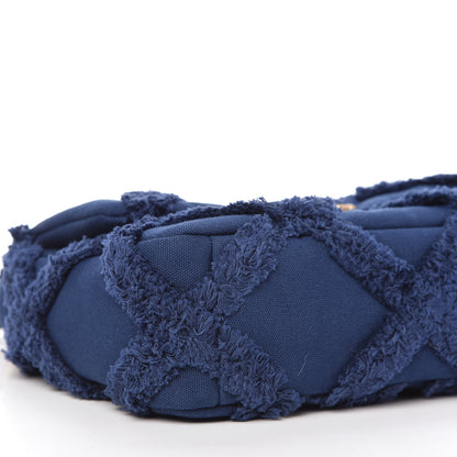 Chanel Canvas Quilted Medium Chanel 19 Flap Blue 6 of 11