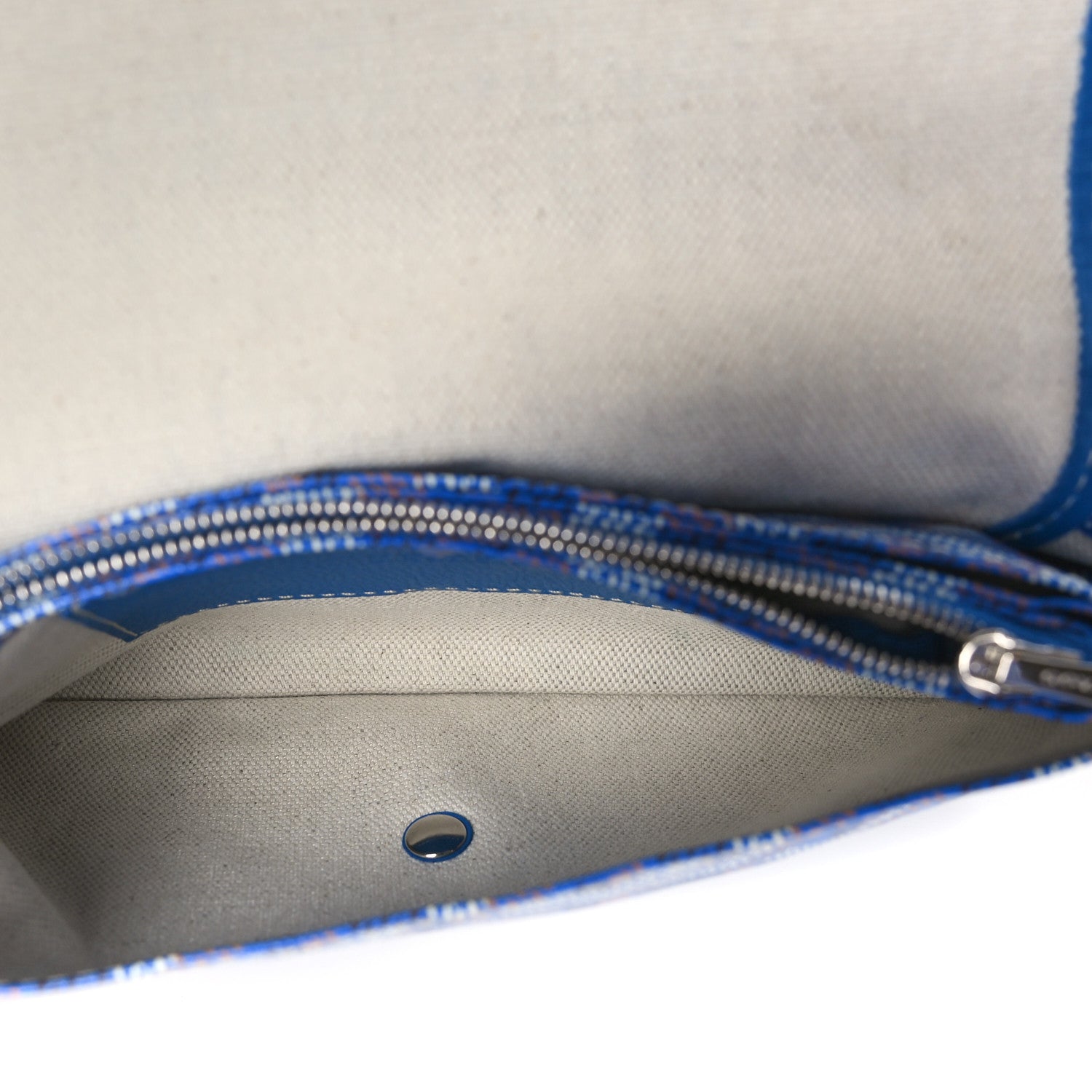 Goyard Goyardine Plumet Wallet Clutch Sky Blue 5 of 9