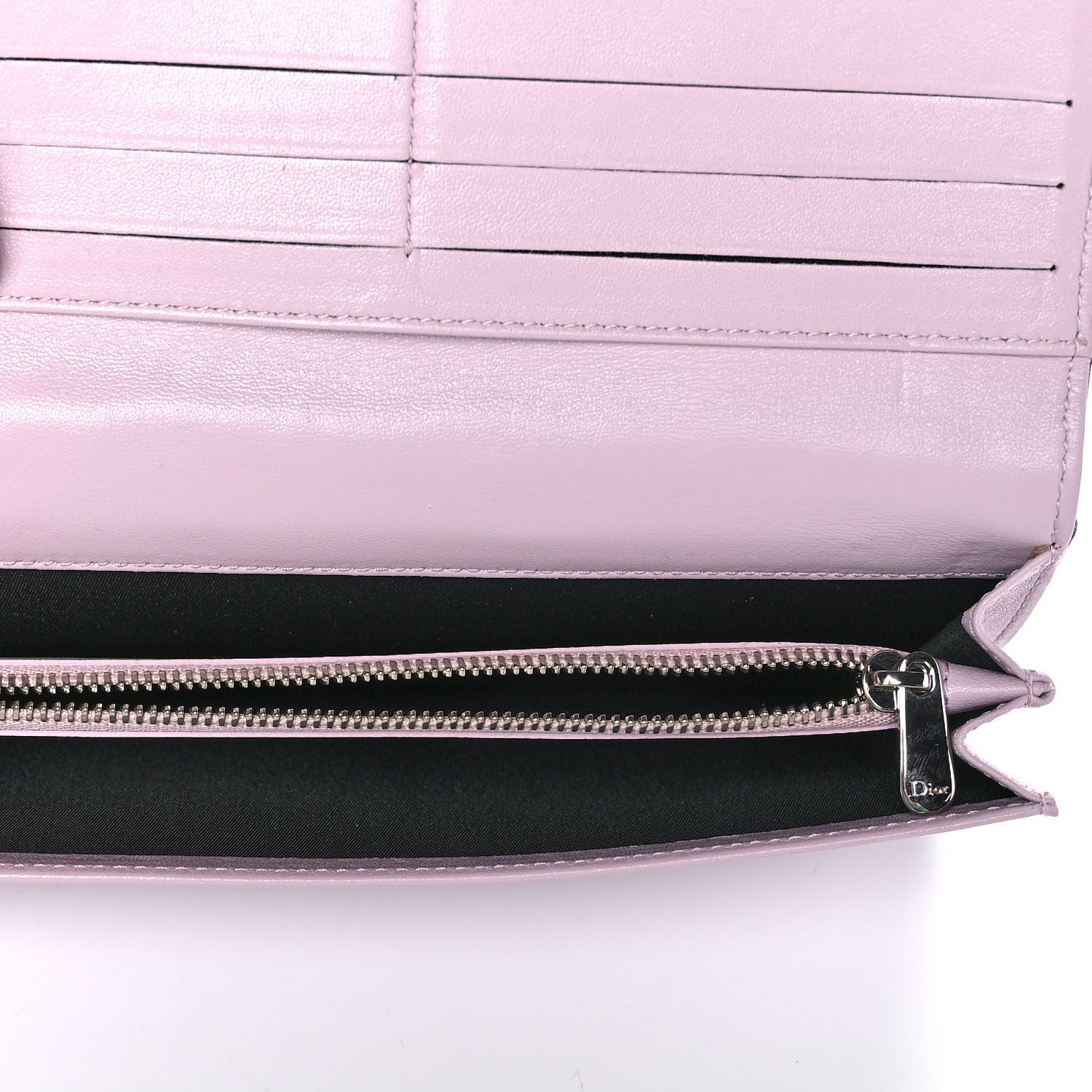 Christian Dior Lambskin Cannage Rendezvous Wallet Black 5 of 10