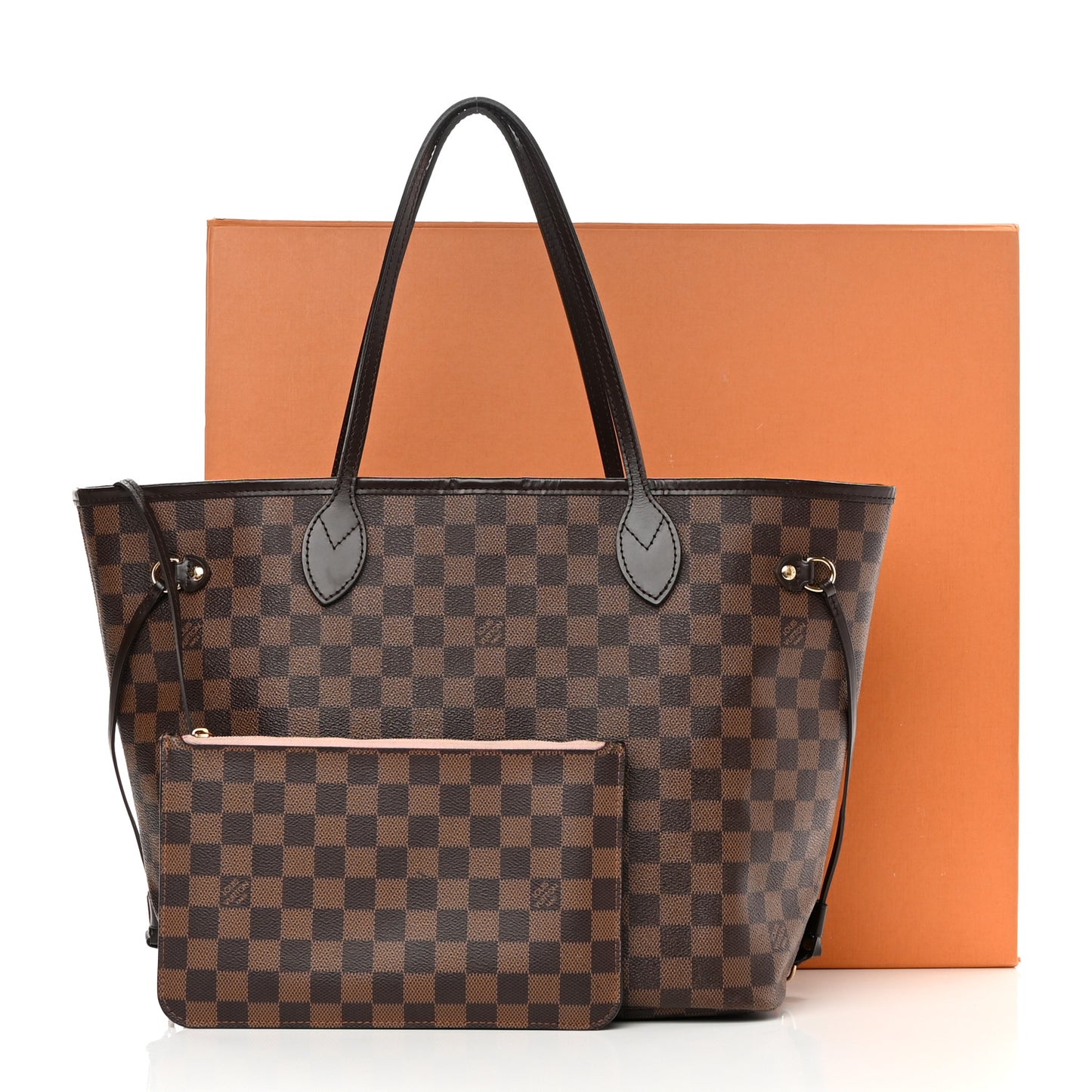 Damier Ebene Neo Neverfull MM Rose Ballerine