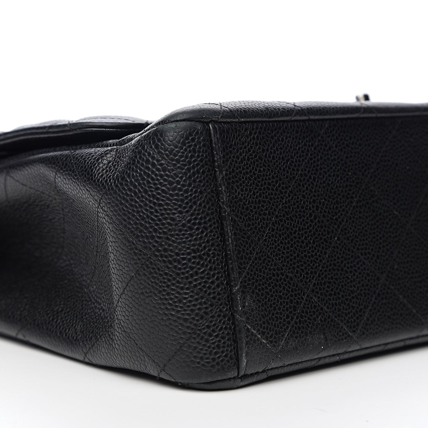 Caviar Quilted Maxi Double Flap Black