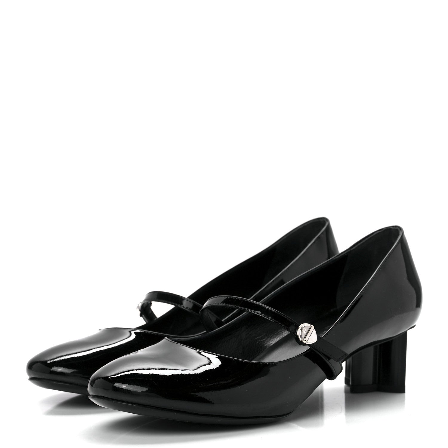 Louis Vuitton Patent Uniformes Silhouette 40mm Pumps 40 Black 3 of 8
