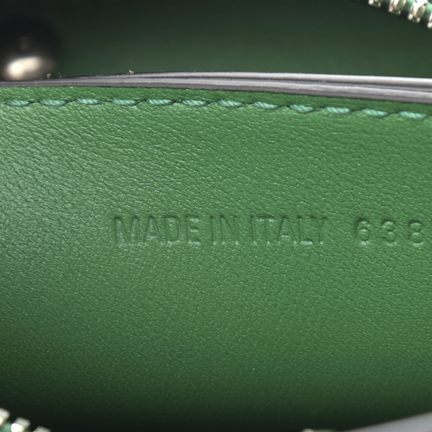 Smooth Calfskin Neo Classic Silver Hardware Mini City Grass Green