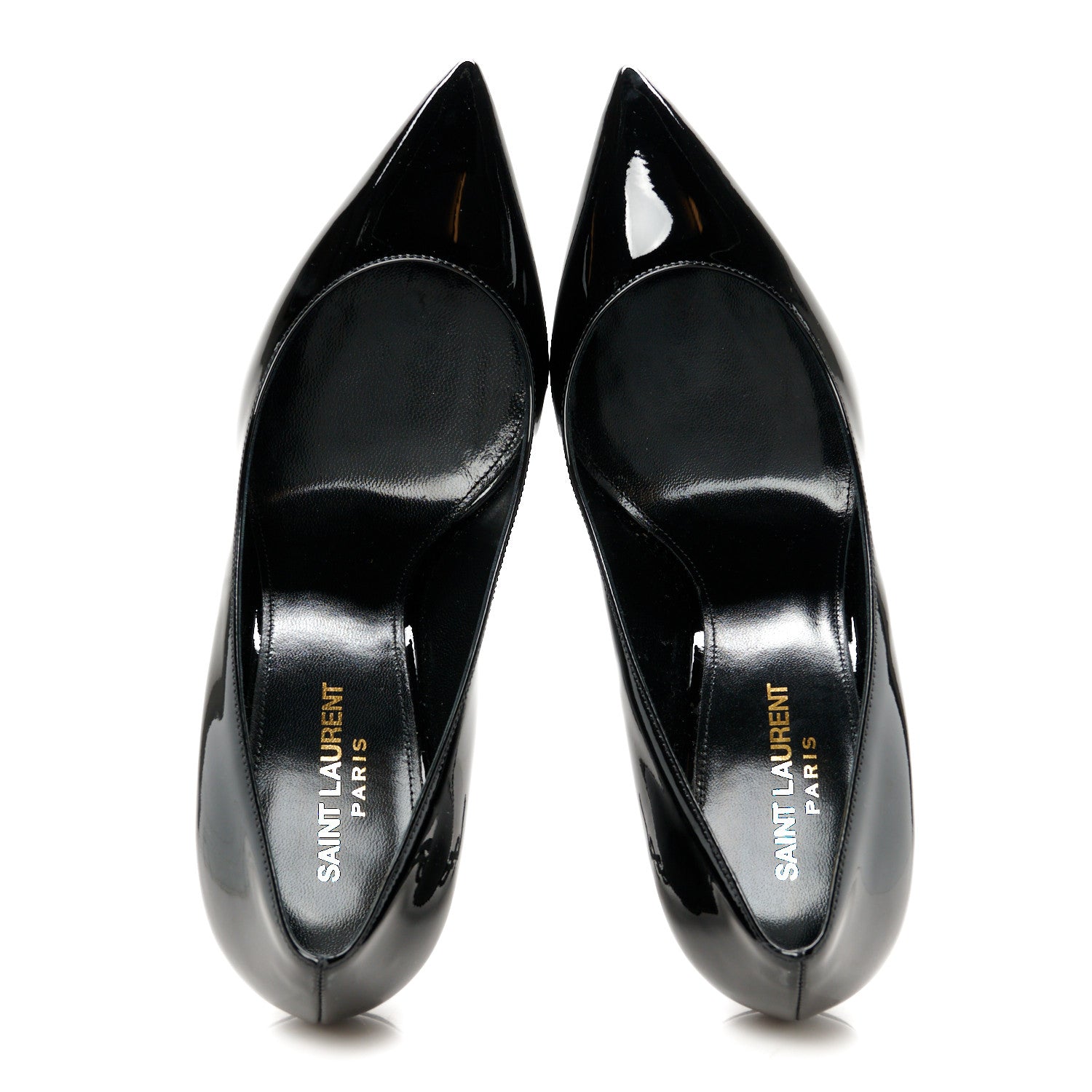 Saint Laurent Patent Opyum 85 Pumps 39 Black 2 of 10
