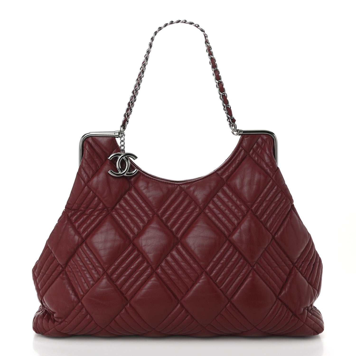 Chanel Lambskin Large In and Out Tote  Red 1 of 11