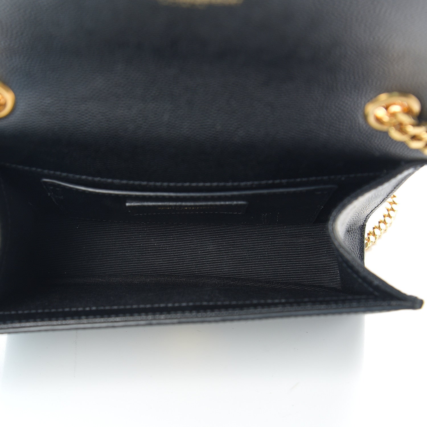 Saint Laurent Grain De Poudre Small Monogram Kate Satchel Black 4 of 8