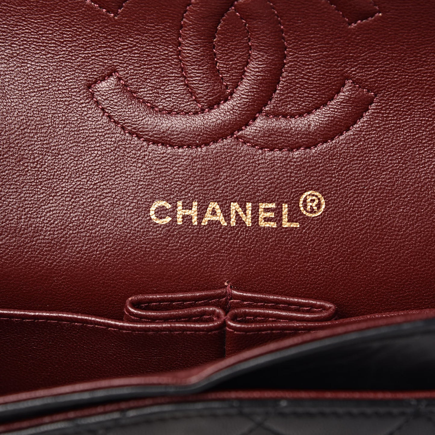 Lambskin Quilted Small Double Flap Black