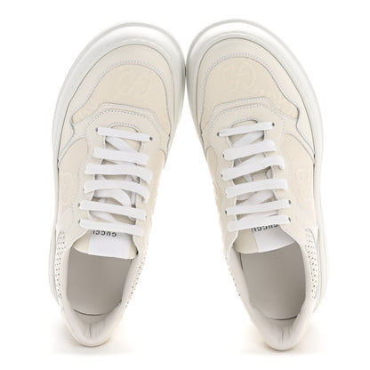 Gucci Calfskin GG Tennis Embossed Perforated Womens Platform 55mm Sneakers 40 Great White 2 of 9