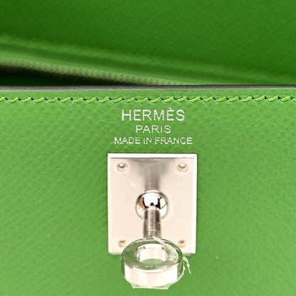 Hermes Epsom Tri-Color Kelly Sellier 25 Vert Yucca Vert Fizz Etoupe 6 of 11