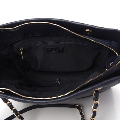Chanel Caviar Quilted Rolled Up Tote Navy 5 of 11
