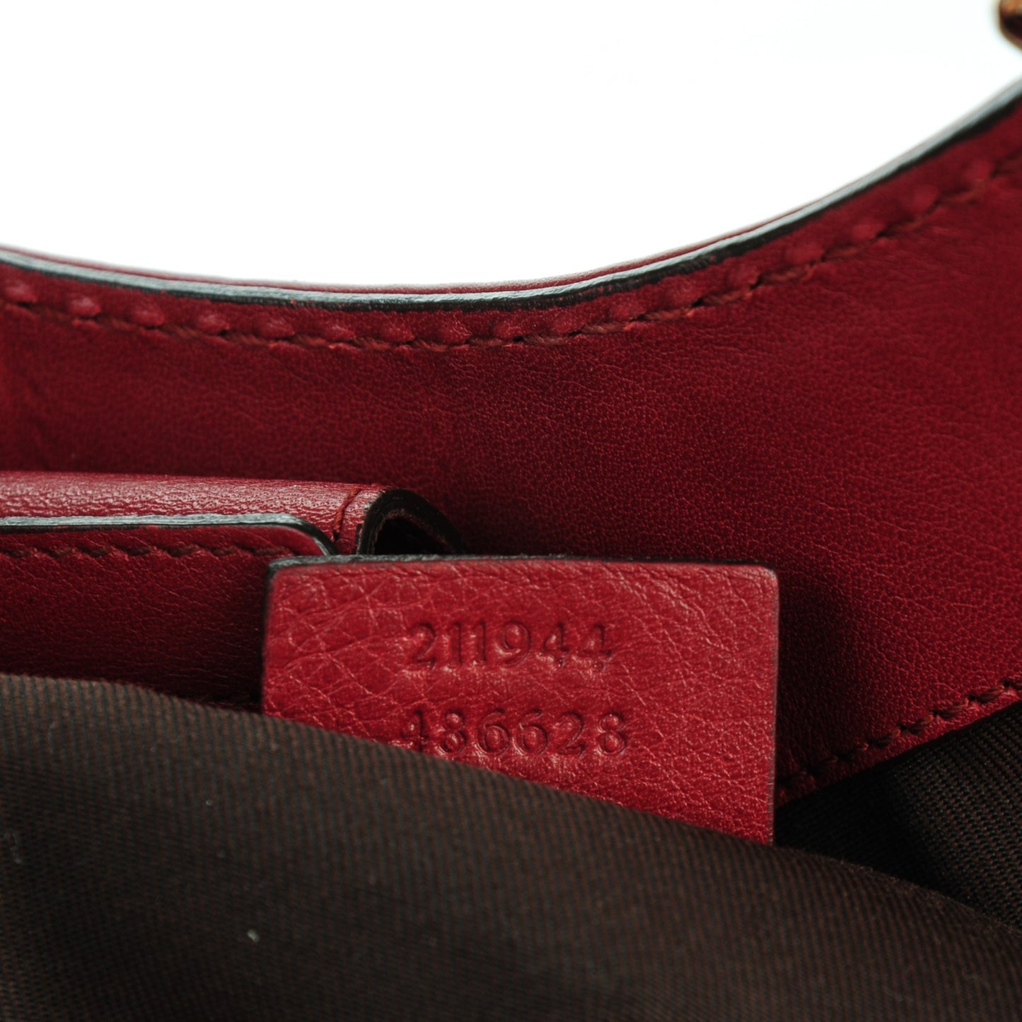 Monogram Medium Sukey Tote Dark Red