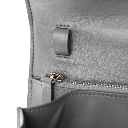 Celine Smooth Calfskin Medium Classic Box Flap Bag Storm 13 of 15