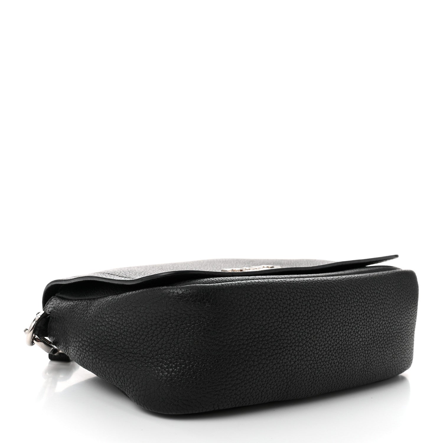 Prada Vitello Daino Soft Flap Crossbody Black 4 of 11