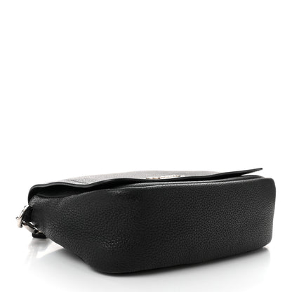 Prada Vitello Daino Soft Flap Crossbody Black 4 of 11